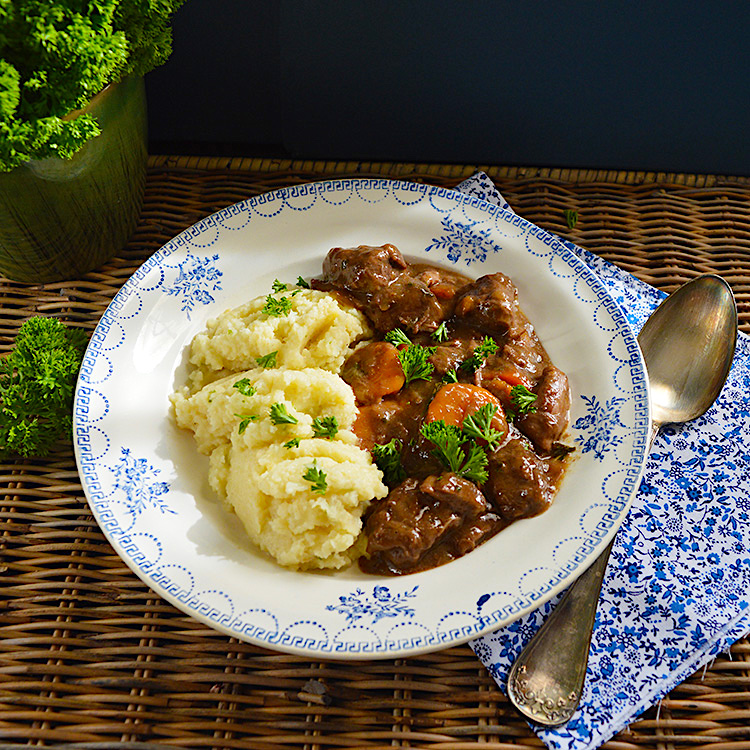beef stew & celeriac pure