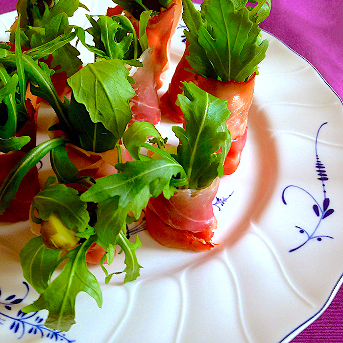 parma ham canapés