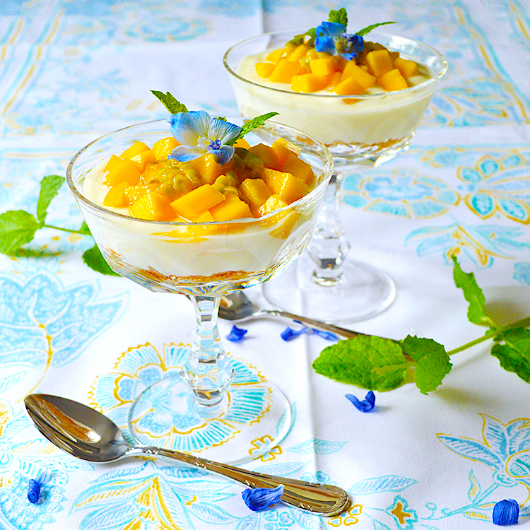cheesecake passion fruit & mango