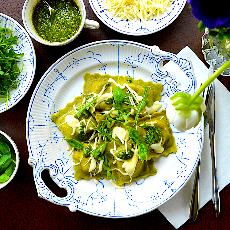 spinach ravioli